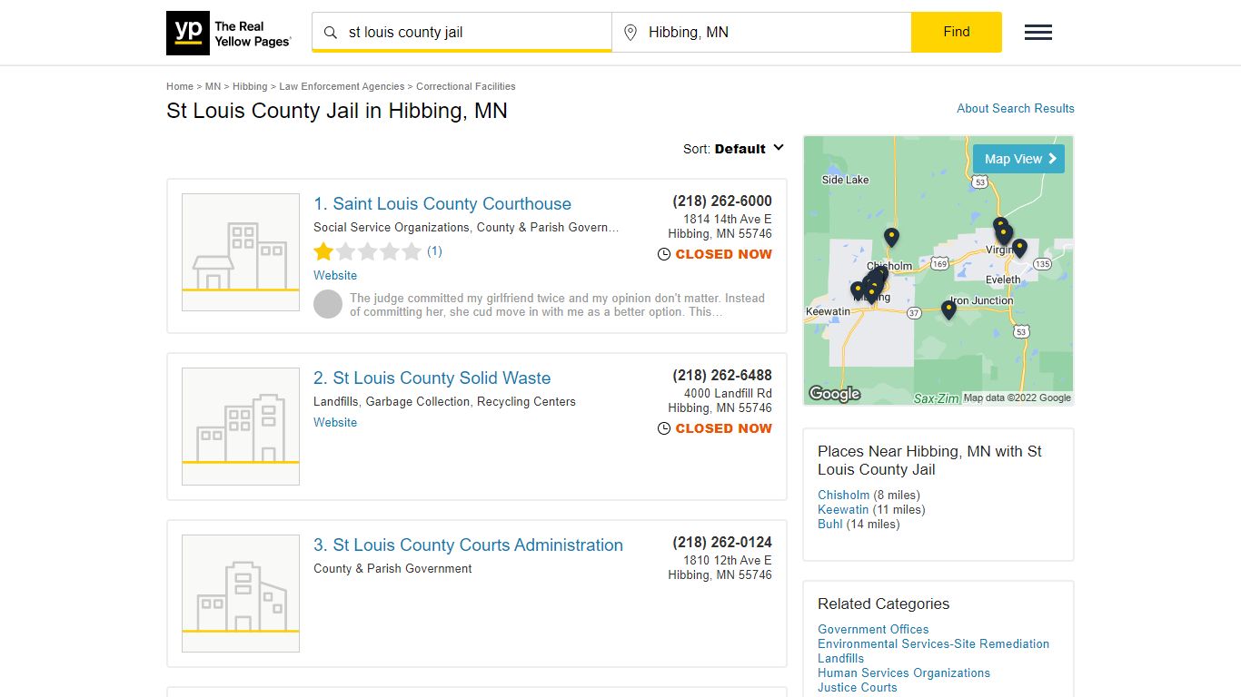 St Louis County Jail in Hibbing, MN with Reviews - YP.com